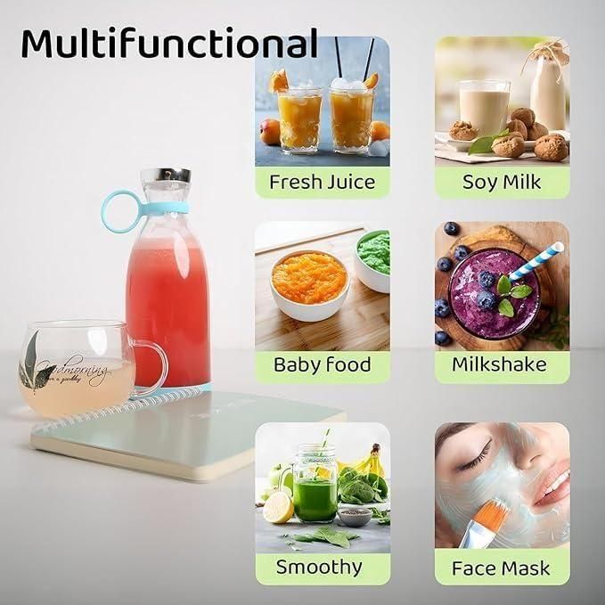 Portable USB Blender – Fresh Juice in 10 Seconds