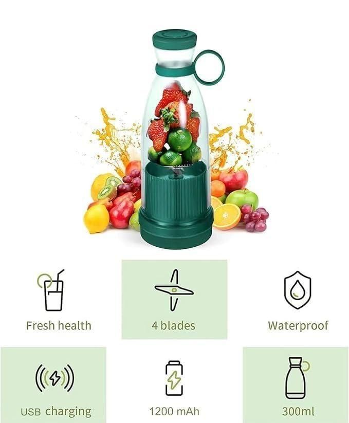 Portable USB Blender – Fresh Juice in 10 Seconds